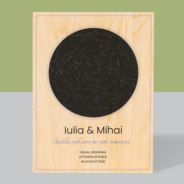 Imprimare pe lemn - verticală