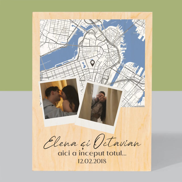 Imprimare pe lemn - verticală