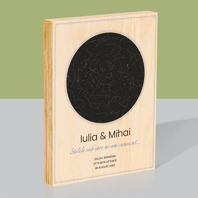 Imprimare pe lemn - verticală