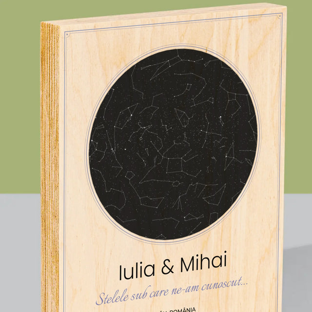 Imprimare pe lemn - verticală