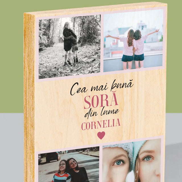 Imprimare pe lemn - verticală