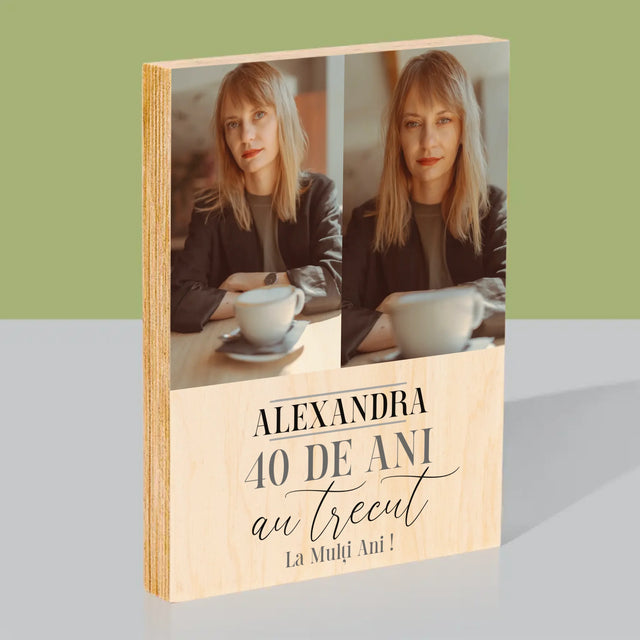 Imprimare pe lemn - verticală