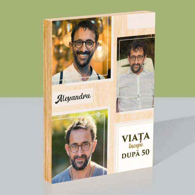 Imprimare pe lemn - verticală