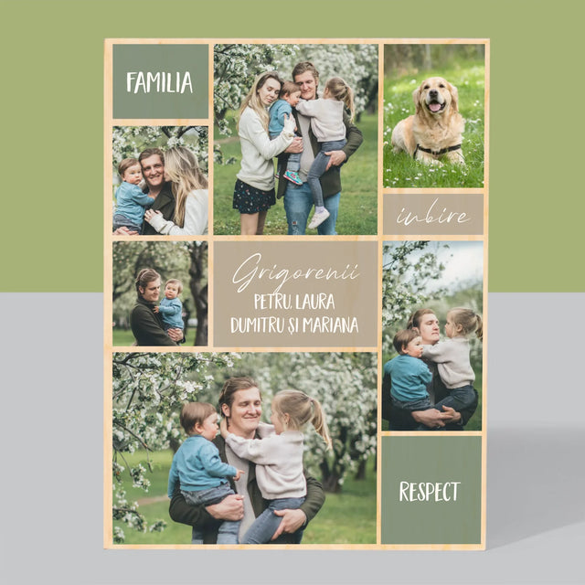 Imprimare pe lemn - verticală