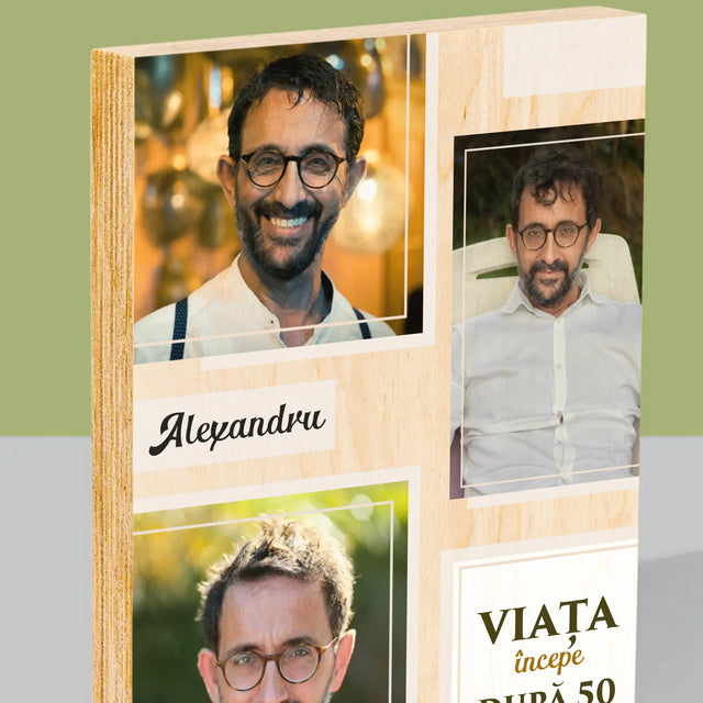 Imprimare pe lemn - verticală