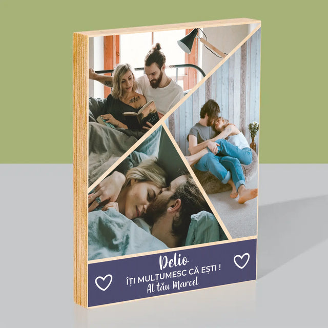 Imprimare pe lemn - verticală