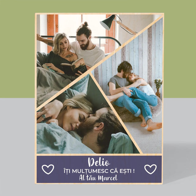 Imprimare pe lemn - verticală