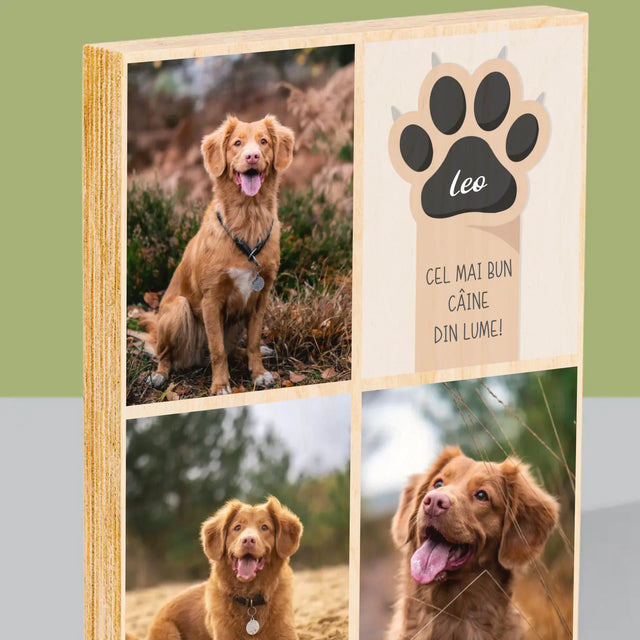 Imprimare pe lemn - verticală