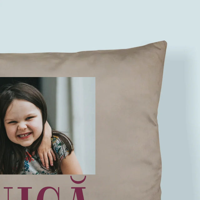 Colaj De Fotografii: Bunică Trăsături De Caracter - Pernă (Cu Fotografie)