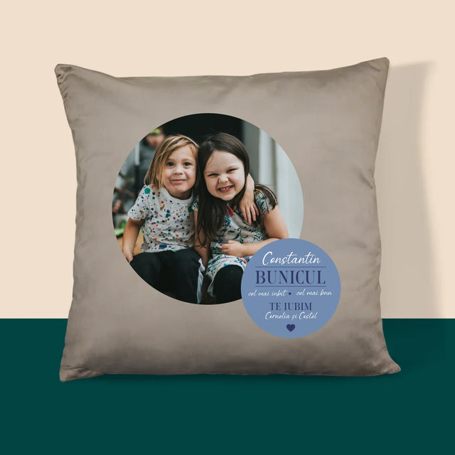 Colaj De Fotografii: Iubitul Bunic - Pernă (Cu Fotografie)