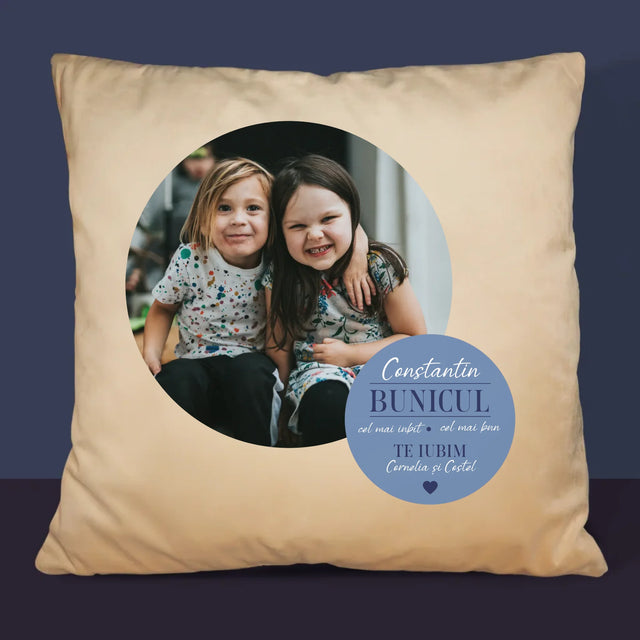 Colaj De Fotografii: Iubitul Bunic - Pernă (Cu Fotografie)