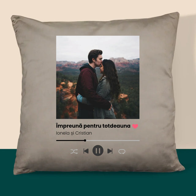 Fotografie Si Semnătură: Spotify Cu Fotografia Ta - Pernă (Cu Fotografie)