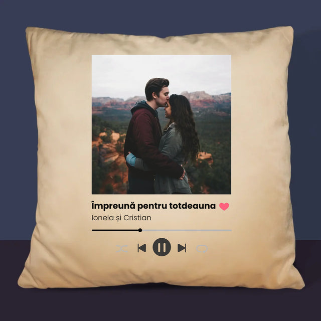 Fotografie Si Semnătură: Spotify Cu Fotografia Ta - Pernă (Cu Fotografie)