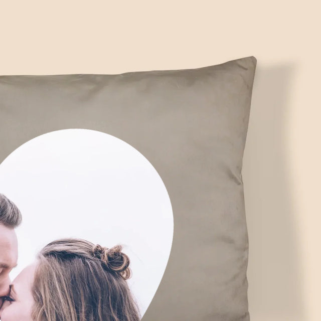 Colaj De Fotografii: Inițiale Inimă - Pernă (Cu Fotografie)