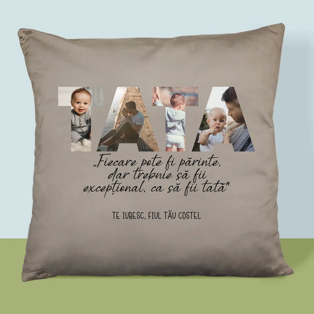 Cuvânt Din Fotografii: Tatăl Meu Excepțional - Pernă (Cu Fotografie)