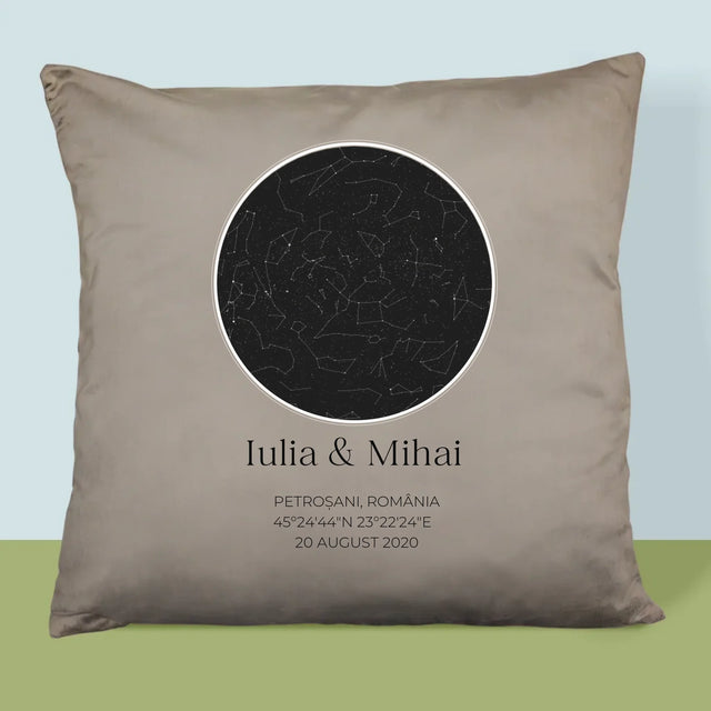 Harta Stelelor: Harta Stelelor: Pentru Îndrăgostiți - Pernă (Cu Fotografie)