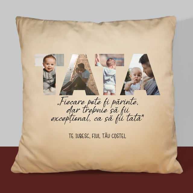 Cuvânt Din Fotografii: Tatăl Meu Excepțional - Pernă (Cu Fotografie)