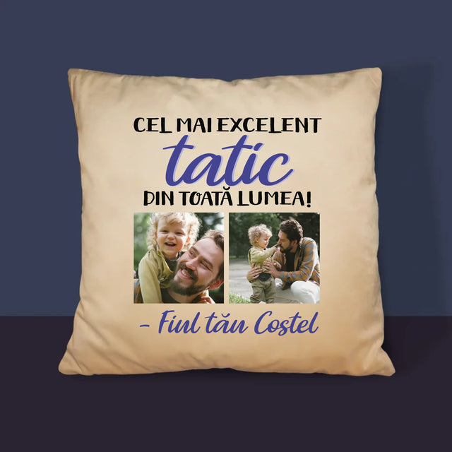 Colaj De Fotografii: Taticul - Pernă (Cu Fotografie)