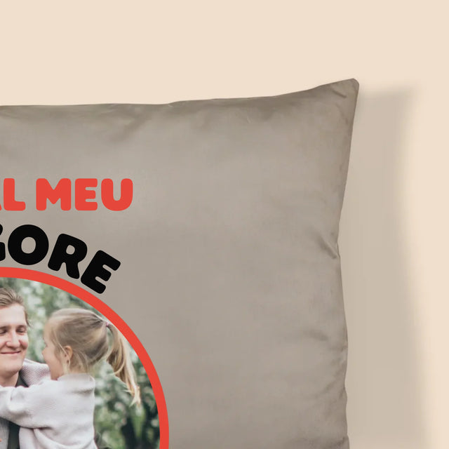 Fotografie Si Semnătură: Tată Eroul Meu - Pernă (Cu Fotografie)