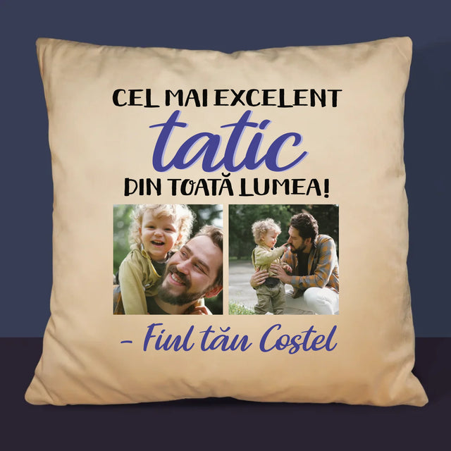 Colaj De Fotografii: Taticul - Pernă (Cu Fotografie)