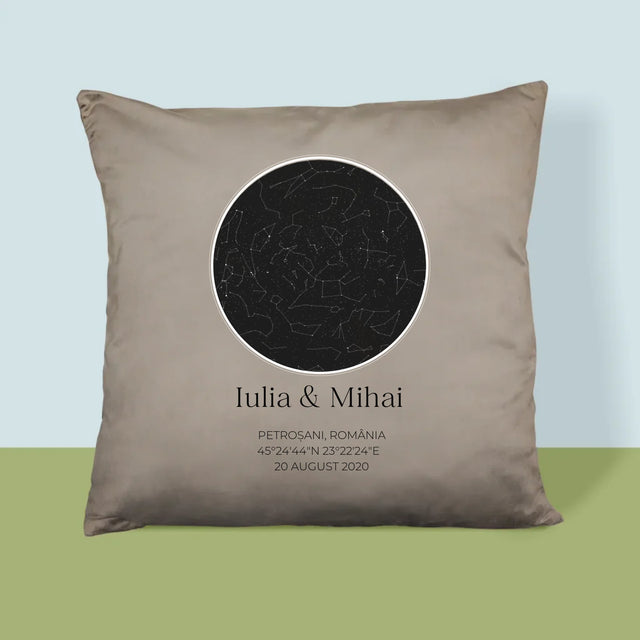 Harta Stelelor: Harta Stelelor: Pentru Îndrăgostiți - Pernă (Cu Fotografie)