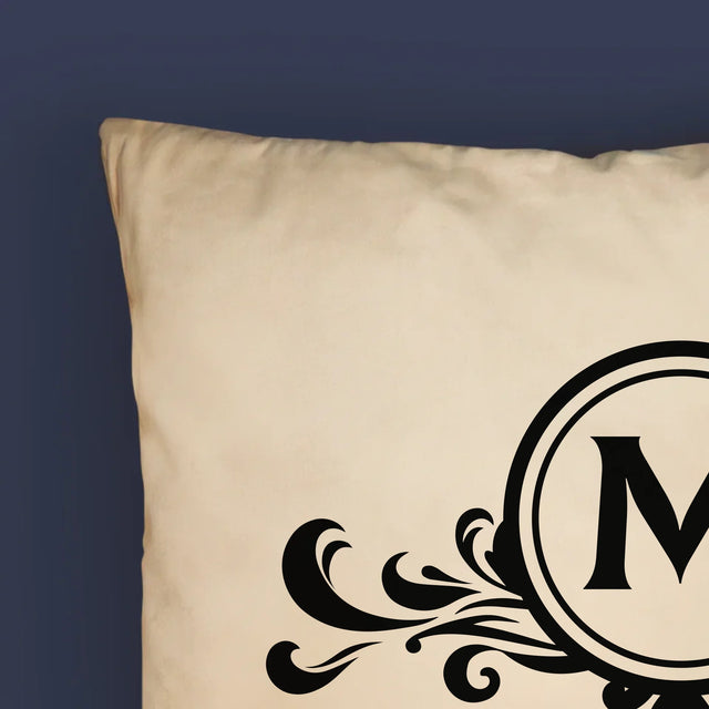 Monogramă: Monogramă Familie - Pernă (Cu Fotografie)