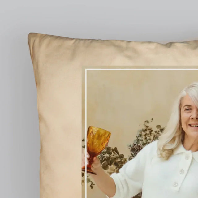 Fotografie Si Semnătură: Nu Trebuie Să Fac Nimic! Pensionară - Pernă (Cu Fotografie)