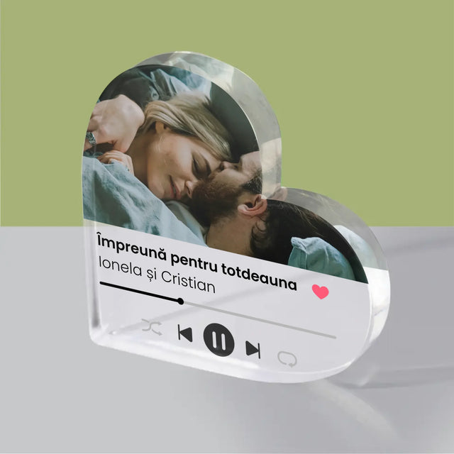 Fotografie Si Semnătură: Spotify Cu Fotografia Ta - Bloc Acrilic