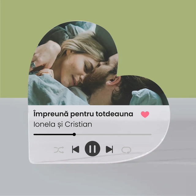 Fotografie Si Semnătură: Spotify Cu Fotografia Ta - Bloc Acrilic