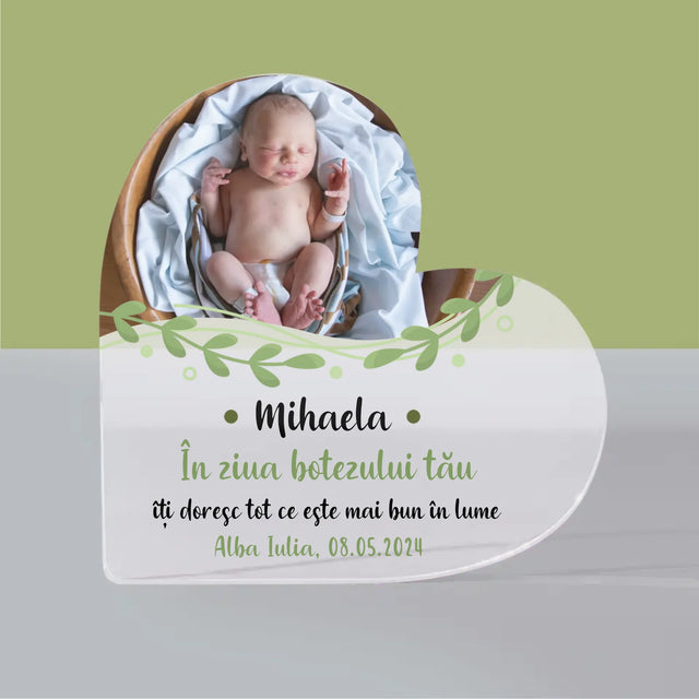 Fotografie Si Semnătură: Cu Prilejul Sfântului Botez - Bloc Acrilic