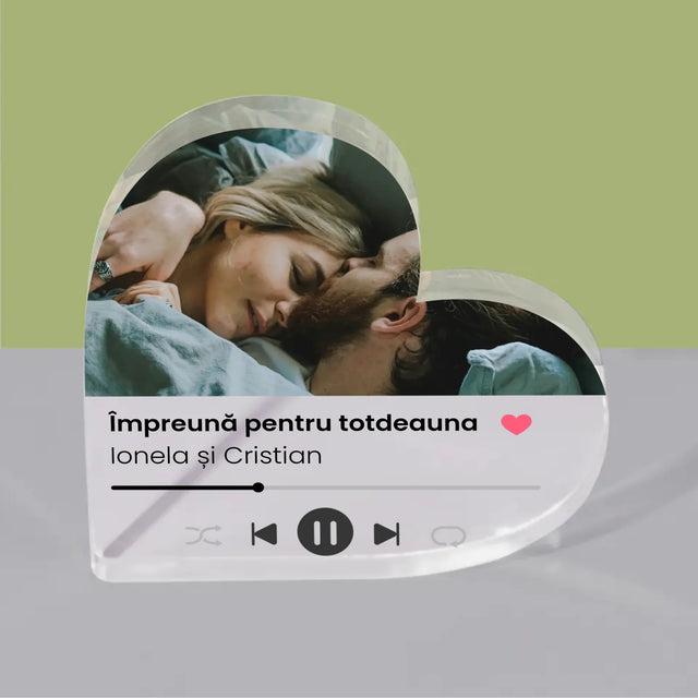 Fotografie Si Semnătură: Spotify Cu Fotografia Ta - Bloc Acrilic