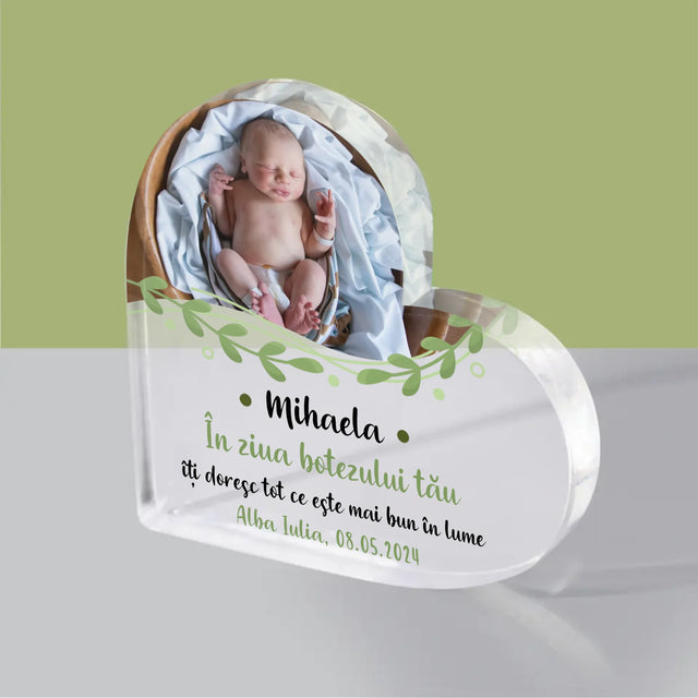 Fotografie Si Semnătură: Cu Prilejul Sfântului Botez - Bloc Acrilic