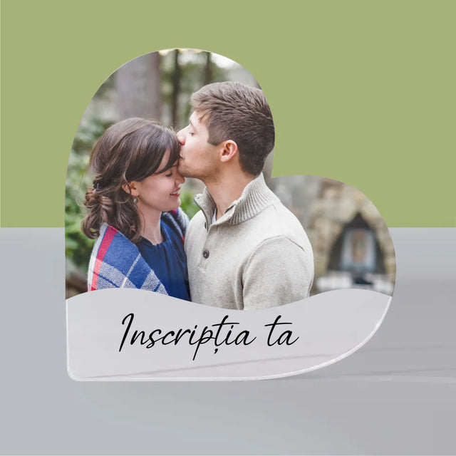 Fotografie Si Semnătură: Fotografia Ta Cu Inscripție - Bloc Acrilic