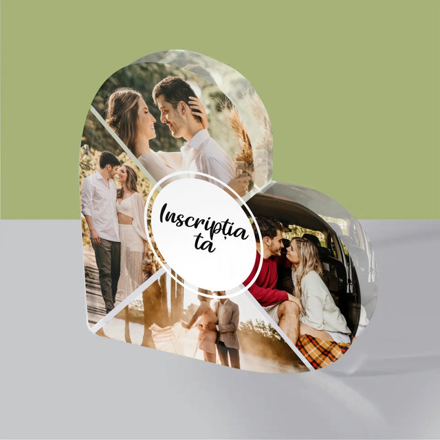 Colaj De Fotografii: 4 Fotografii Cu Inscripție - Bloc Acrilic