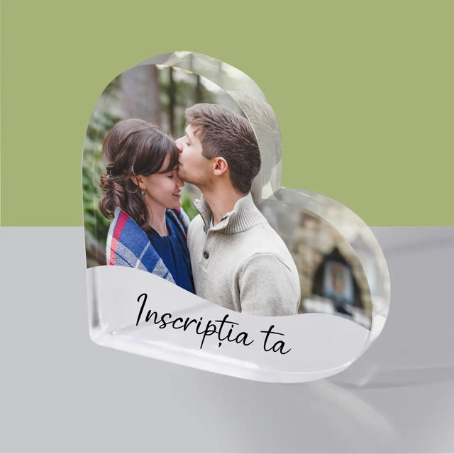 Fotografie Si Semnătură: Fotografia Ta Cu Inscripție - Bloc Acrilic