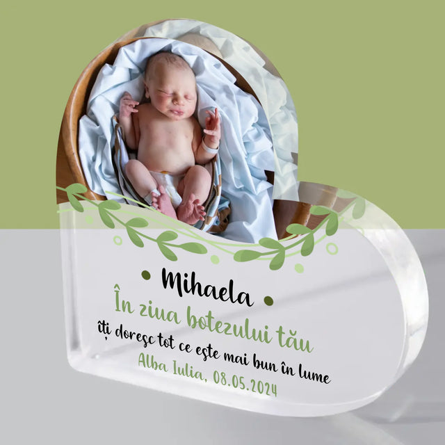 Fotografie Si Semnătură: Cu Prilejul Sfântului Botez - Bloc Acrilic