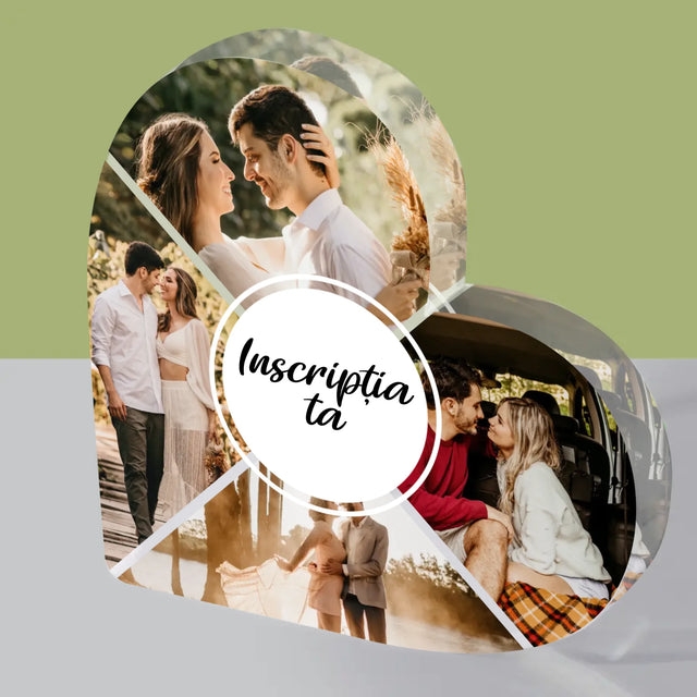 Colaj De Fotografii: 4 Fotografii Cu Inscripție - Bloc Acrilic