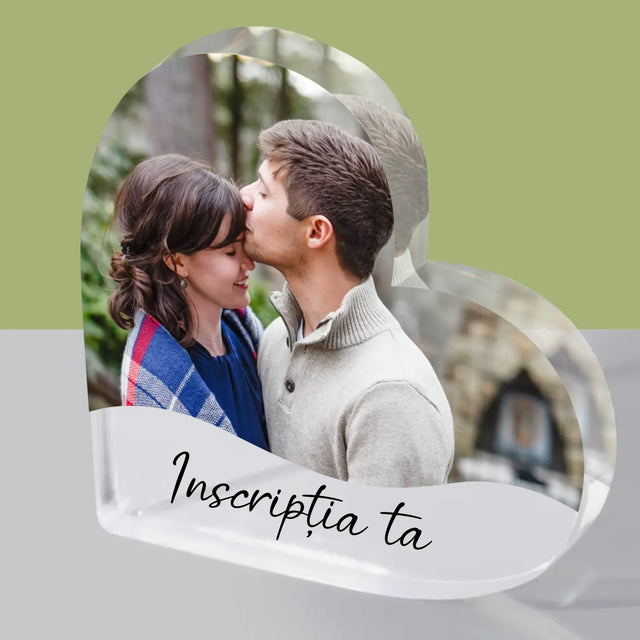 Fotografie Si Semnătură: Fotografia Ta Cu Inscripție - Bloc Acrilic