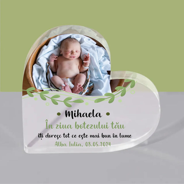 Fotografie Si Semnătură: Cu Prilejul Sfântului Botez - Bloc Acrilic