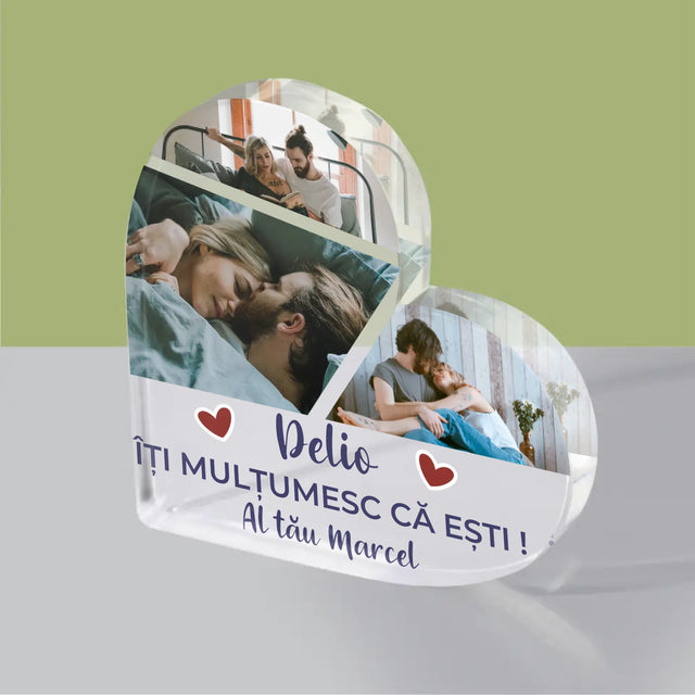 Colaj De Fotografii: Mulțumesc Că Ești - Bloc Acrilic