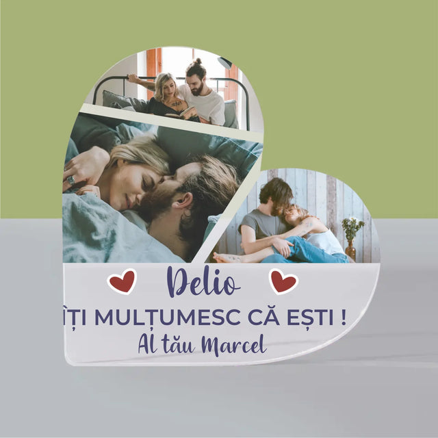 Colaj De Fotografii: Mulțumesc Că Ești - Bloc Acrilic