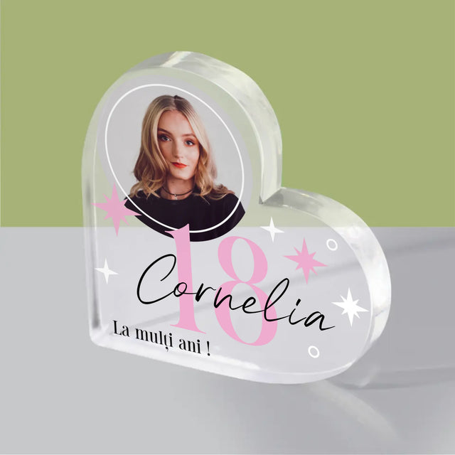 Fotografie Si Semnătură: 18 Stele - Bloc Acrilic