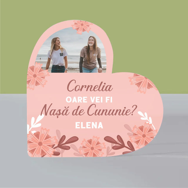 Colaj De Fotografii: Cerere La Nașă De Cununie - Bloc Acrilic