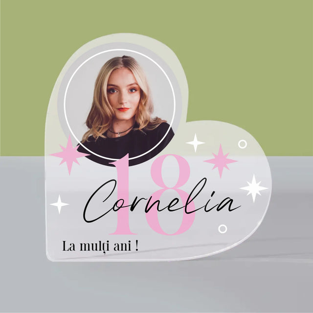 Fotografie Si Semnătură: 18 Stele - Bloc Acrilic