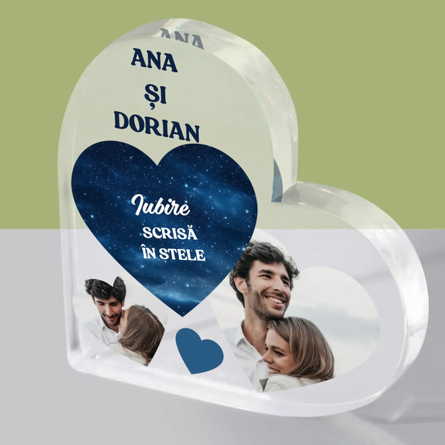 Colaj De Fotografii: Iubire Scrisă În Stele - Bloc Acrilic