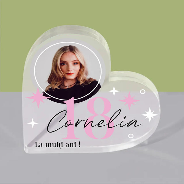 Fotografie Si Semnătură: 18 Stele - Bloc Acrilic