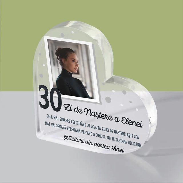 Fotografie Si Semnătură: Felicitări De Ziua De Naștere - Bloc Acrilic