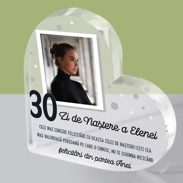 Fotografie Si Semnătură: Felicitări De Ziua De Naștere - Bloc Acrilic