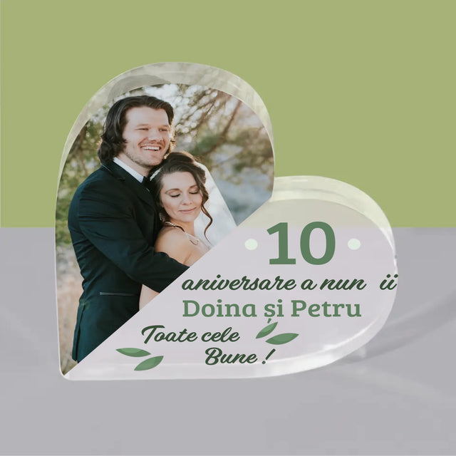 Fotografie Si Semnătură: Aniversarea De Nuntă, Felicitări - Bloc Acrilic