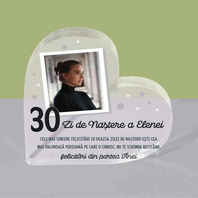 Fotografie Si Semnătură: Felicitări De Ziua De Naștere - Bloc Acrilic